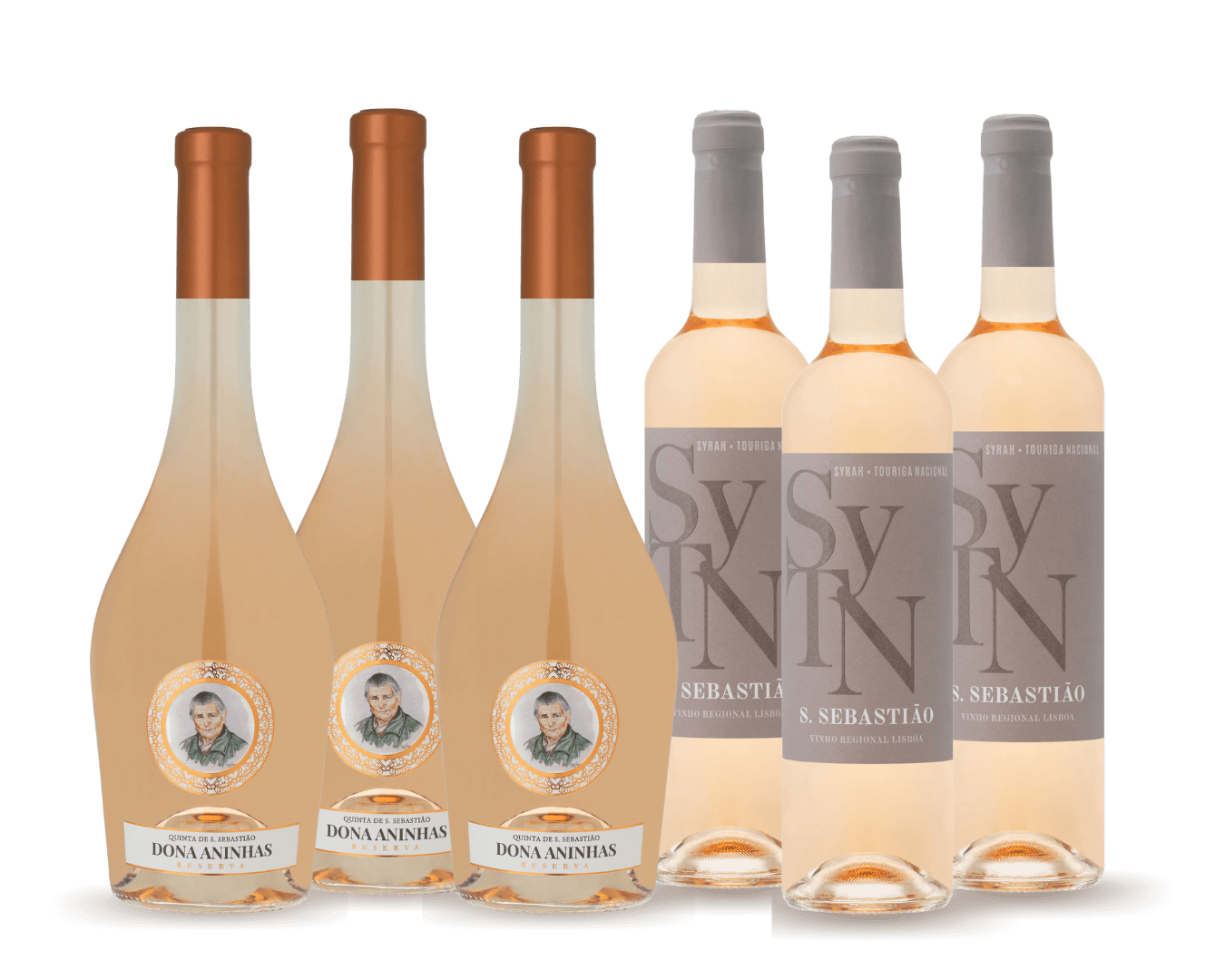 Garrafas de Vinho Rosé Pack Quinta de S. Sebastião