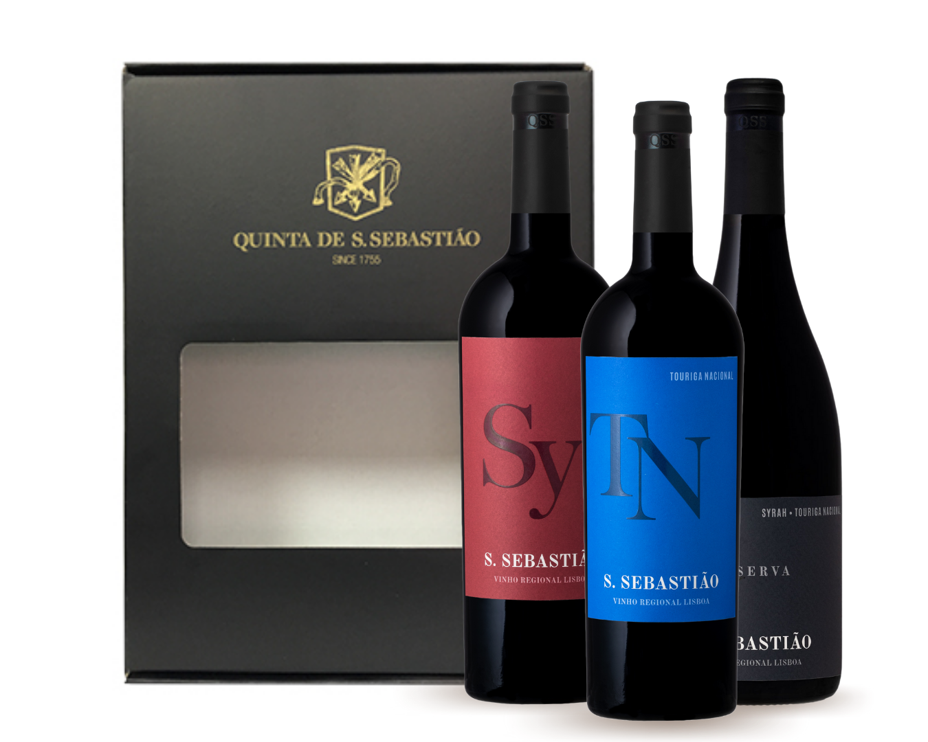 Conjunto Presente de garrafas de Vinho São Sebastião